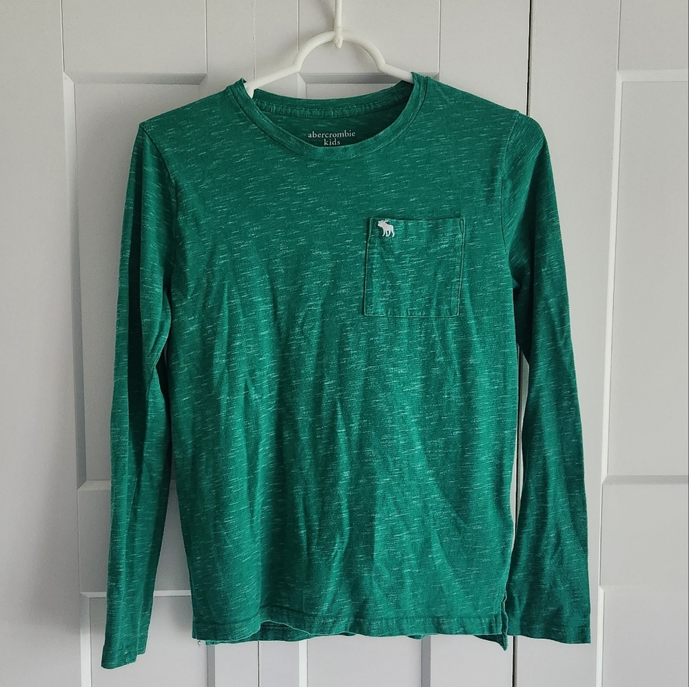 Abercrombie Kids Green Long Sleeve Shirt